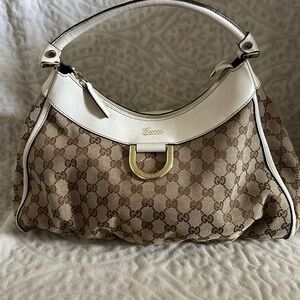 Gucci Bag Abbey GG leather shoulder bag 213317 Authenticated